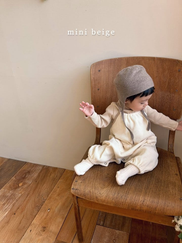 The Beige - Korean Baby Fashion - #babyoutfit - Rib Button Tee - 6