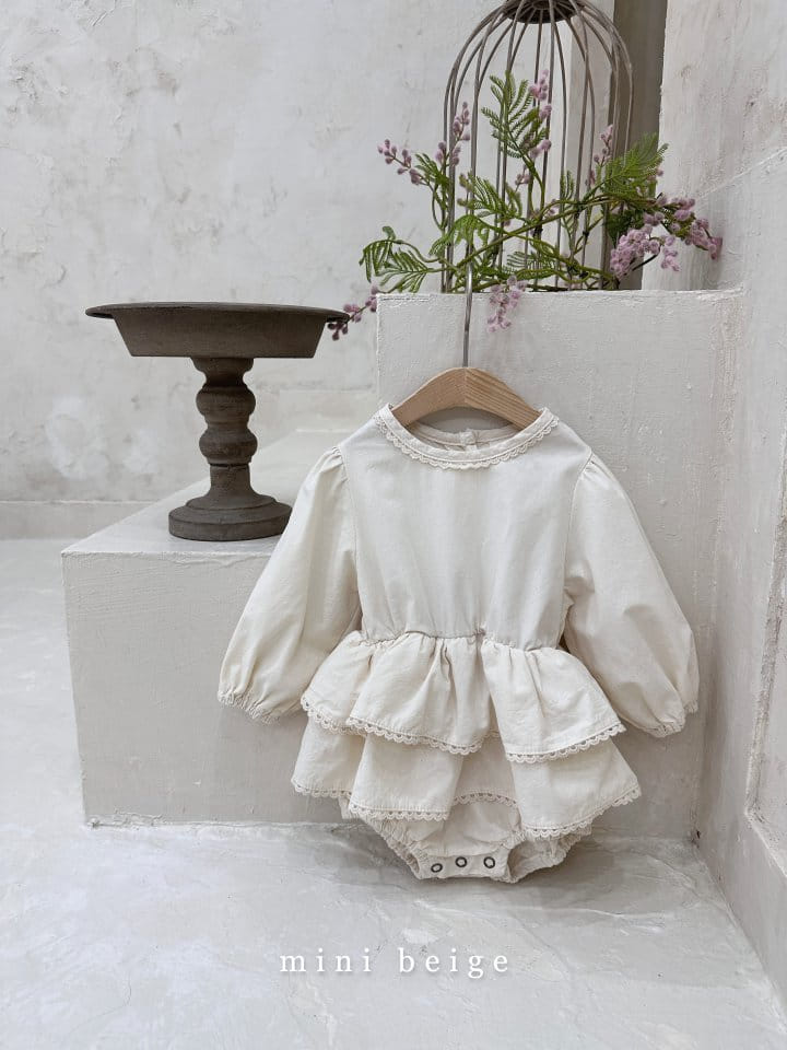 The Beige - Korean Baby Fashion - #onlinebabyshop - Cancan Bodysuit - 2