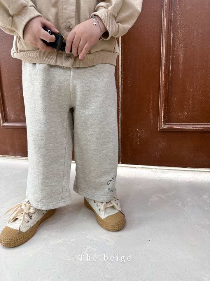 The Beige - Korean Children Fashion - #fashionkids - Terry Wide Pants - 3