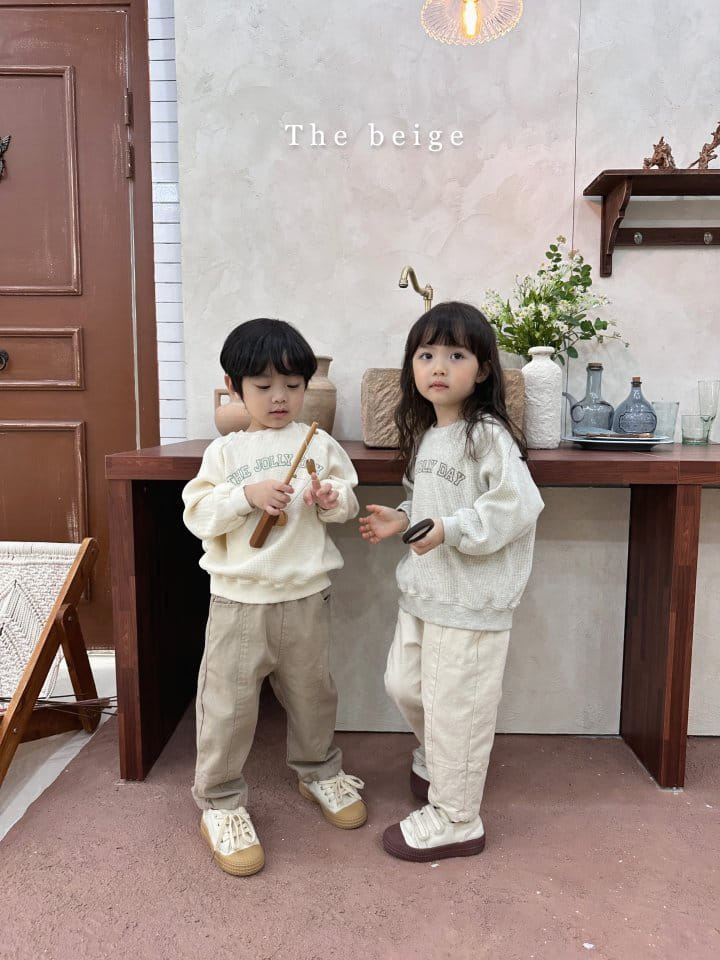 The Beige - Korean Children Fashion - #kidsshorts - Waffle Sweatshirt - 8