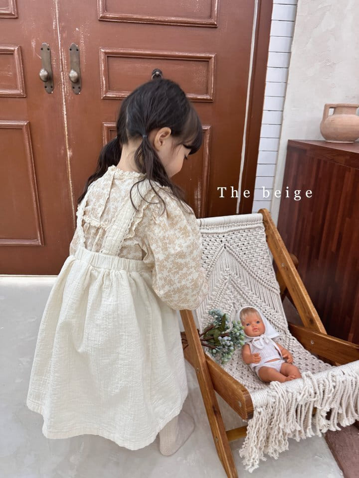 The Beige - Korean Children Fashion - #kidsshorts - Square Lace Blouse - 6