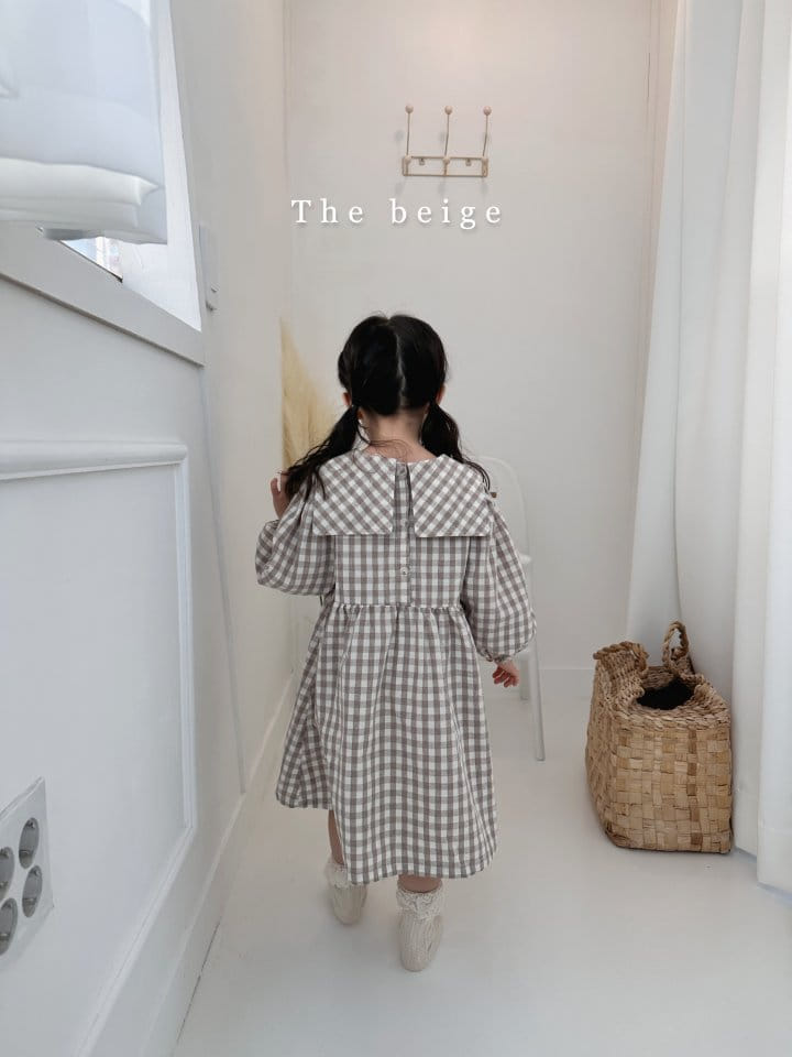 The Beige - Korean Children Fashion - #littlefashionista - Check Embrodiery One-piece - 8