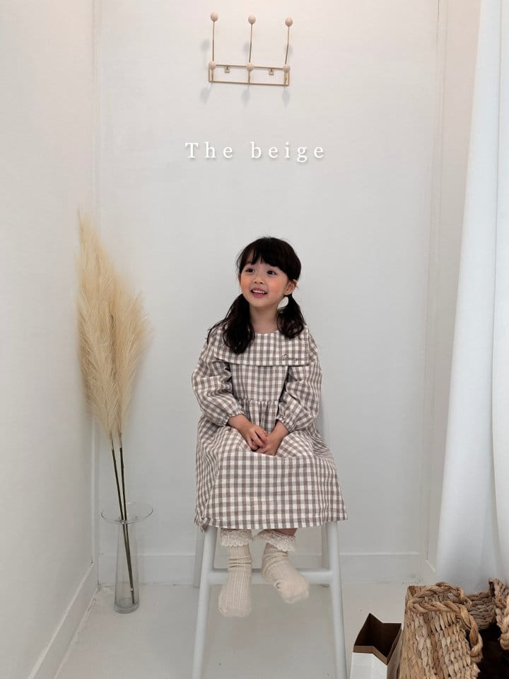 The Beige - Korean Children Fashion - #minifashionista - Check Embrodiery One-piece - 10