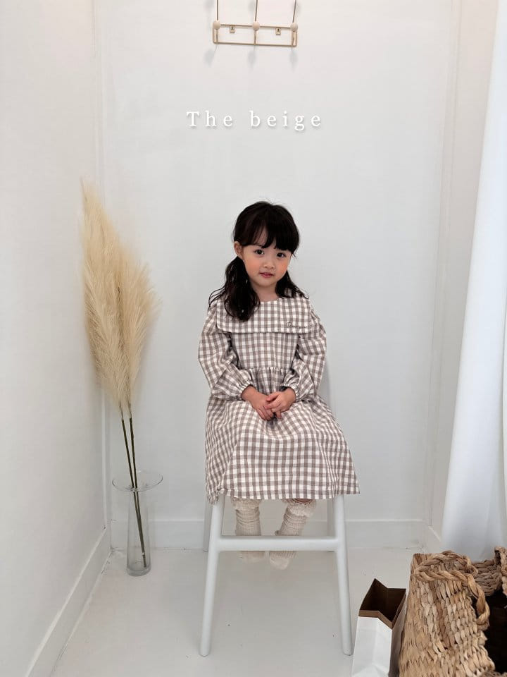 The Beige - Korean Children Fashion - #prettylittlegirls - Check Embrodiery One-piece - 11