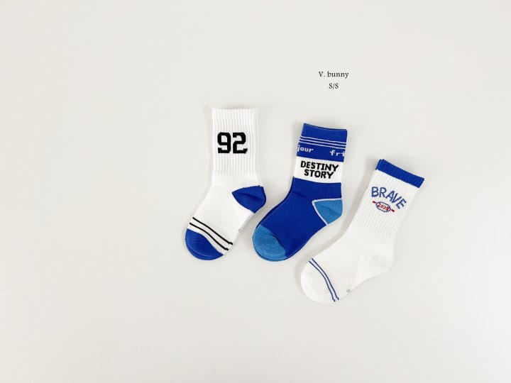 V Bunny - Korean Children Fashion - #discoveringself - 92 Socks Set - 5