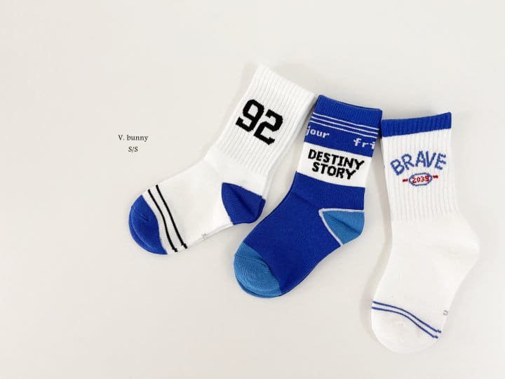 V Bunny - Korean Children Fashion - #fashionkids - 92 Socks Set - 6