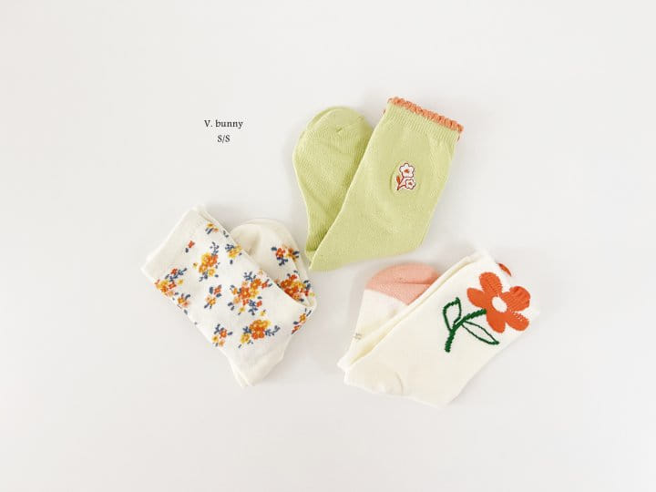 V Bunny - Korean Children Fashion - #fashionkids - Spring Socks Set - 2