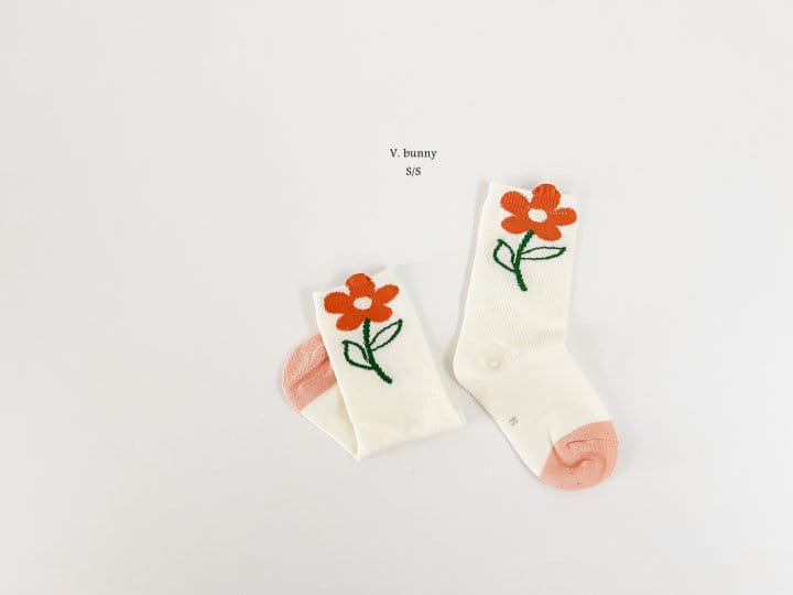 V Bunny - Korean Children Fashion - #kidsshorts - Spring Socks Set - 3