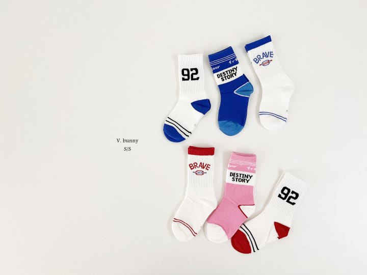 V Bunny - Korean Children Fashion - #littlefashionista - 92 Socks Set - 11