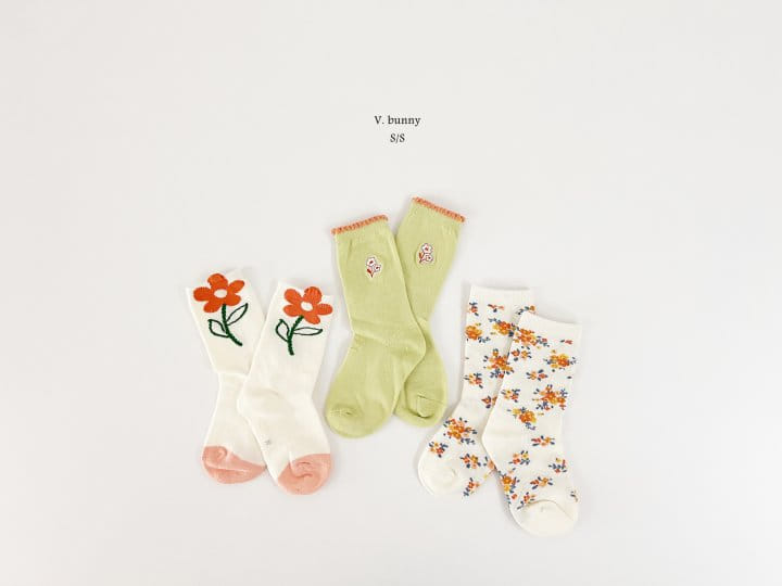 V Bunny - Korean Children Fashion - #prettylittlegirls - Spring Socks Set - 10