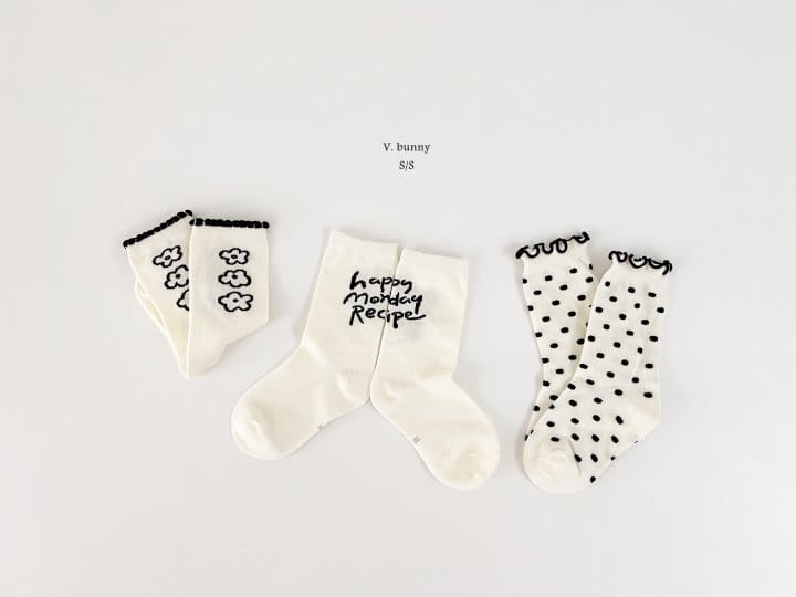 V Bunny - Korean Children Fashion - #prettylittlegirls - Dot Socks Set - 9