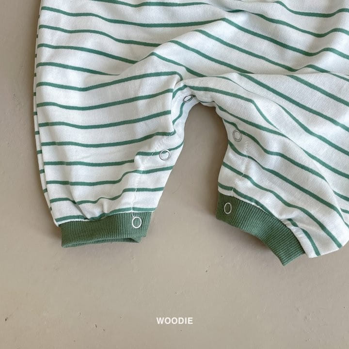 Woodie - Korean Baby Fashion - #babyboutique - Stripes Bodysuit - 7