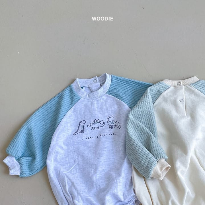 Woodie - Korean Baby Fashion - #babyfashion - Dino Bodysuit - 9