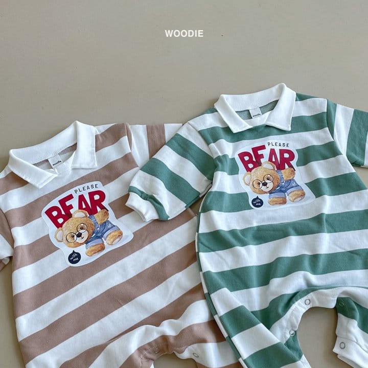 Woodie - Korean Baby Fashion - #babyfashion - Piggyback Bodysuit