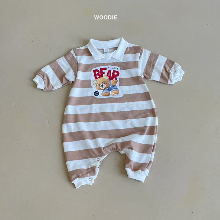 Woodie - Korean Baby Fashion - #babygirlfashion - Piggyback Bodysuit - 3