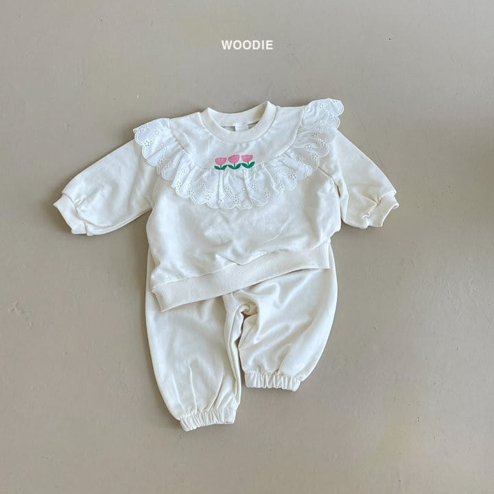 Woodie - Korean Baby Fashion - #babylifestyle - Luby Top Bottom Set - 3