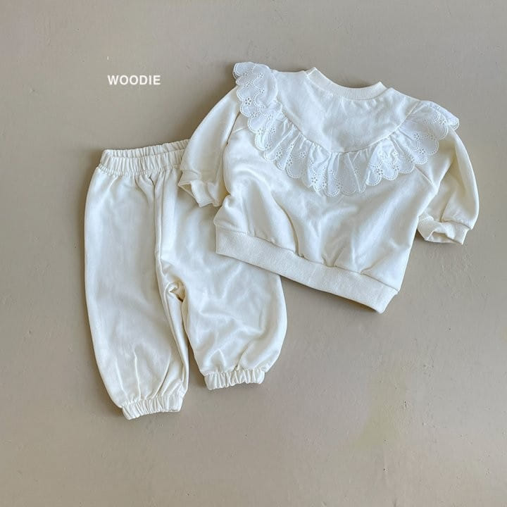 Woodie - Korean Baby Fashion - #babyootd - Luby Top Bottom Set - 5