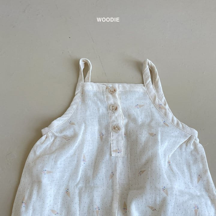 Woodie - Korean Baby Fashion - #babyootd - Chu Cream Bodysuit - 7