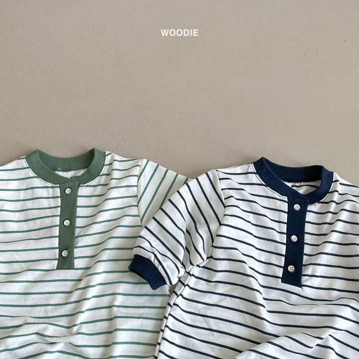 Woodie - Korean Baby Fashion - #babyoutfit - Stripes Bodysuit