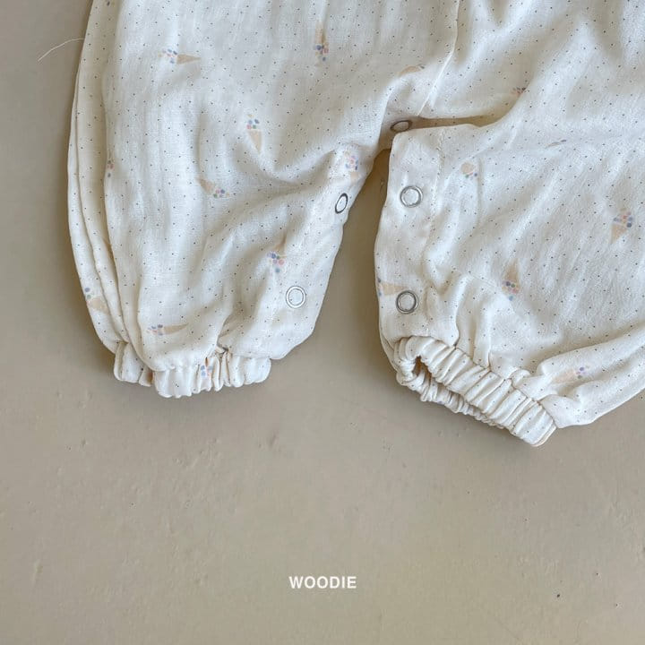 Woodie - Korean Baby Fashion - #babyoutfit - Chu Cream Bodysuit - 8