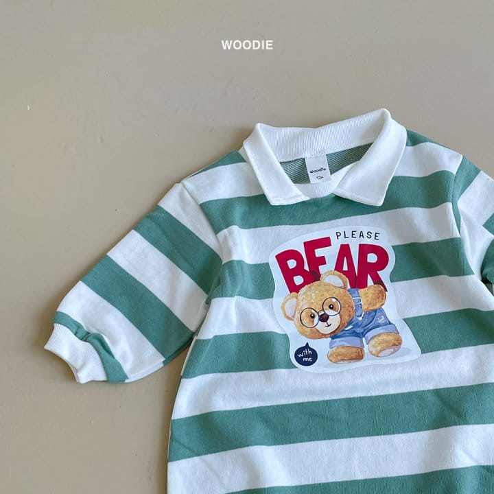 Woodie - Korean Baby Fashion - #babyoutfit - Piggyback Bodysuit - 7