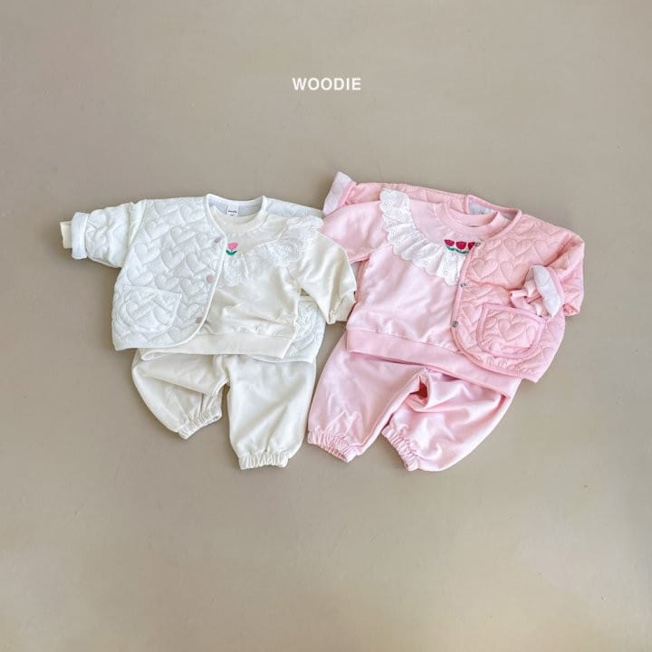 Woodie - Korean Baby Fashion - #onlinebabyboutique - Luby Top Bottom Set - 9