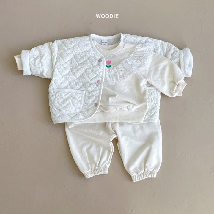 Woodie - Korean Baby Fashion - #onlinebabyshop - Luby Top Bottom Set - 10