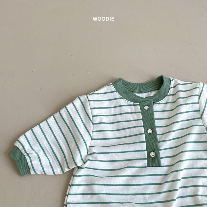 Woodie - Korean Baby Fashion - #smilingbaby - Stripes Bodysuit - 6