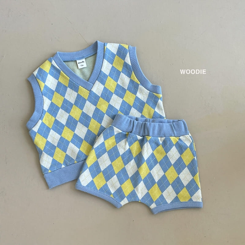 Woodie - Korean Children Fashion - #Kfashion4kids - Gyle Vest Top Bottom Set - 5