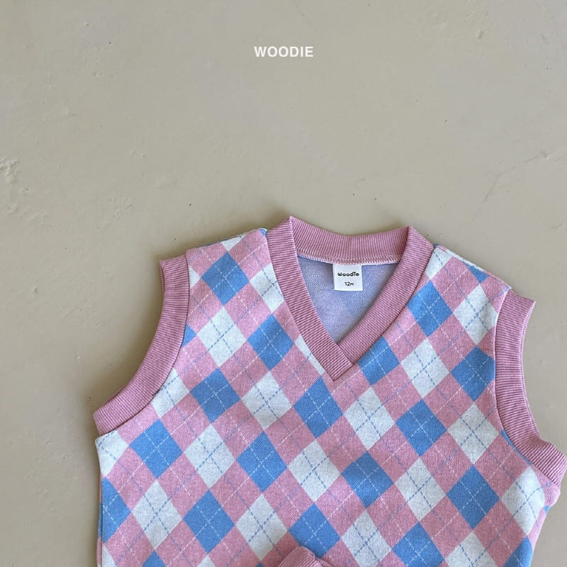 Woodie - Korean Children Fashion - #kidsshorts - Gyle Vest Top Bottom Set - 2