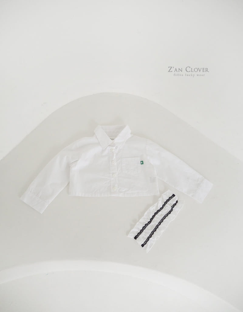 Zan Clover - Korean Children Fashion - #childofig - Two In One Crop Shirt - 8