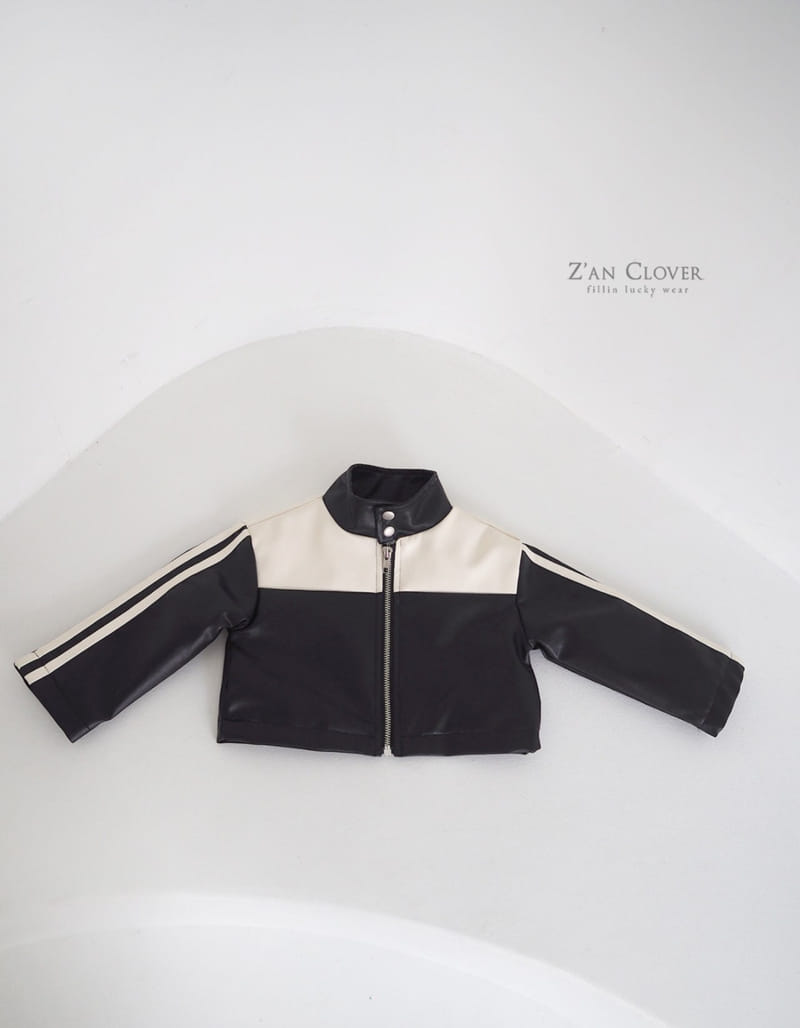 Zan Clover - Korean Children Fashion - #childofig - Leather Bicker Jacket - 2