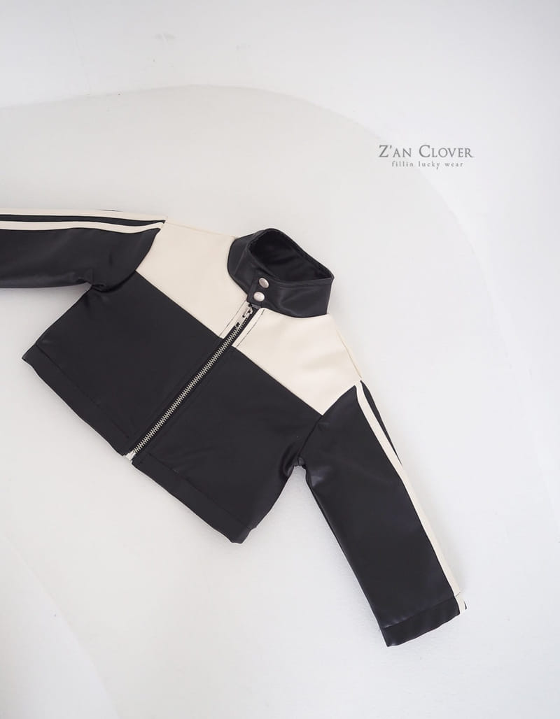 Zan Clover - Korean Children Fashion - #childofig - Leather Bicker Jacket - 3