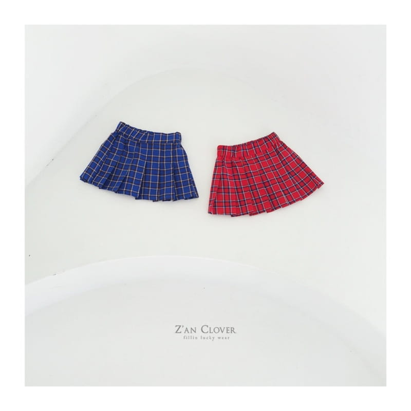 Zan Clover - Korean Children Fashion - #childrensboutique - School Pleats Skirt