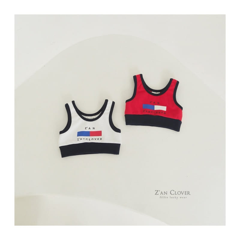 Zan Clover - Korean Children Fashion - #designkidswear - Color Crop Top