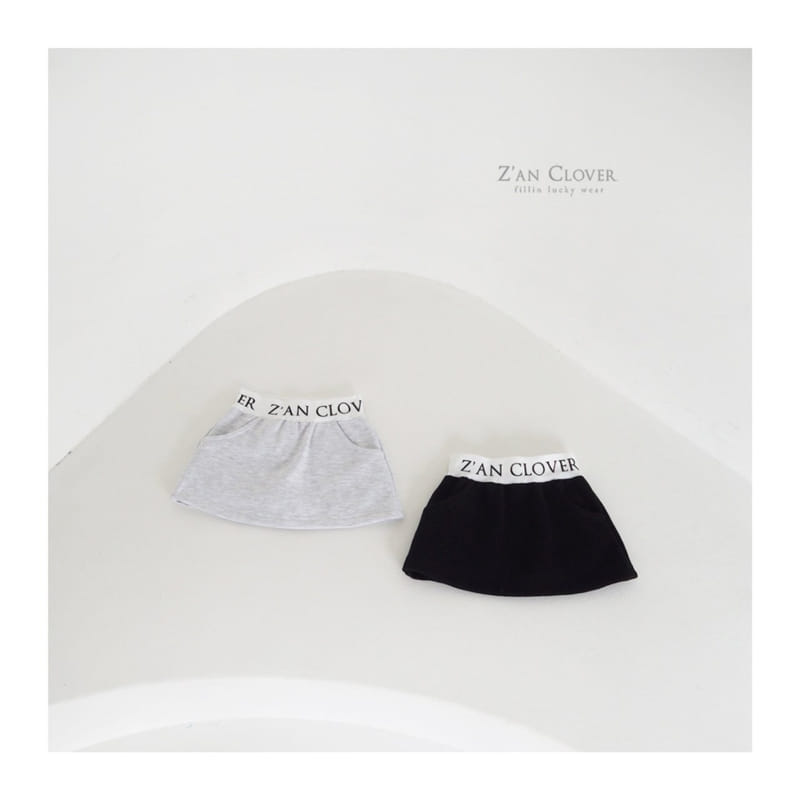 Zan Clover - Korean Children Fashion - #designkidswear - Banding Terry Skirt