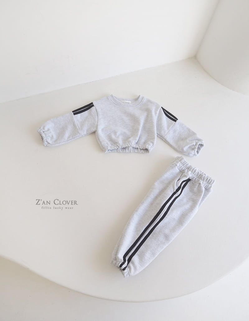 Zan Clover - Korean Children Fashion - #designkidswear - Line Crop Set-up - 4