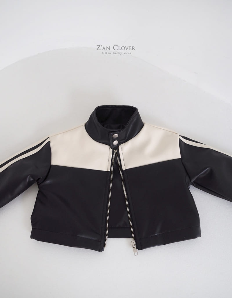 Zan Clover - Korean Children Fashion - #discoveringself - Leather Bicker Jacket - 6