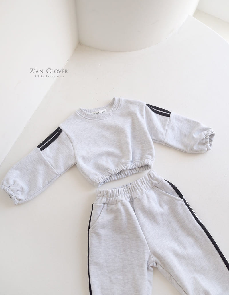 Zan Clover - Korean Children Fashion - #kidsshorts - Line Crop Set-up - 6