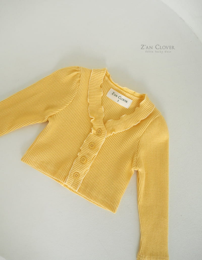 Zan Clover - Korean Children Fashion - #fashionkids - Spring Frill Cardigan - 4