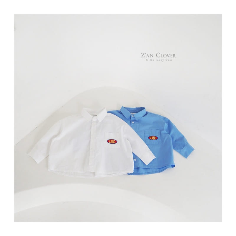 Zan Clover - Korean Children Fashion - #kidsshorts - Embrodiery Wide Shirt