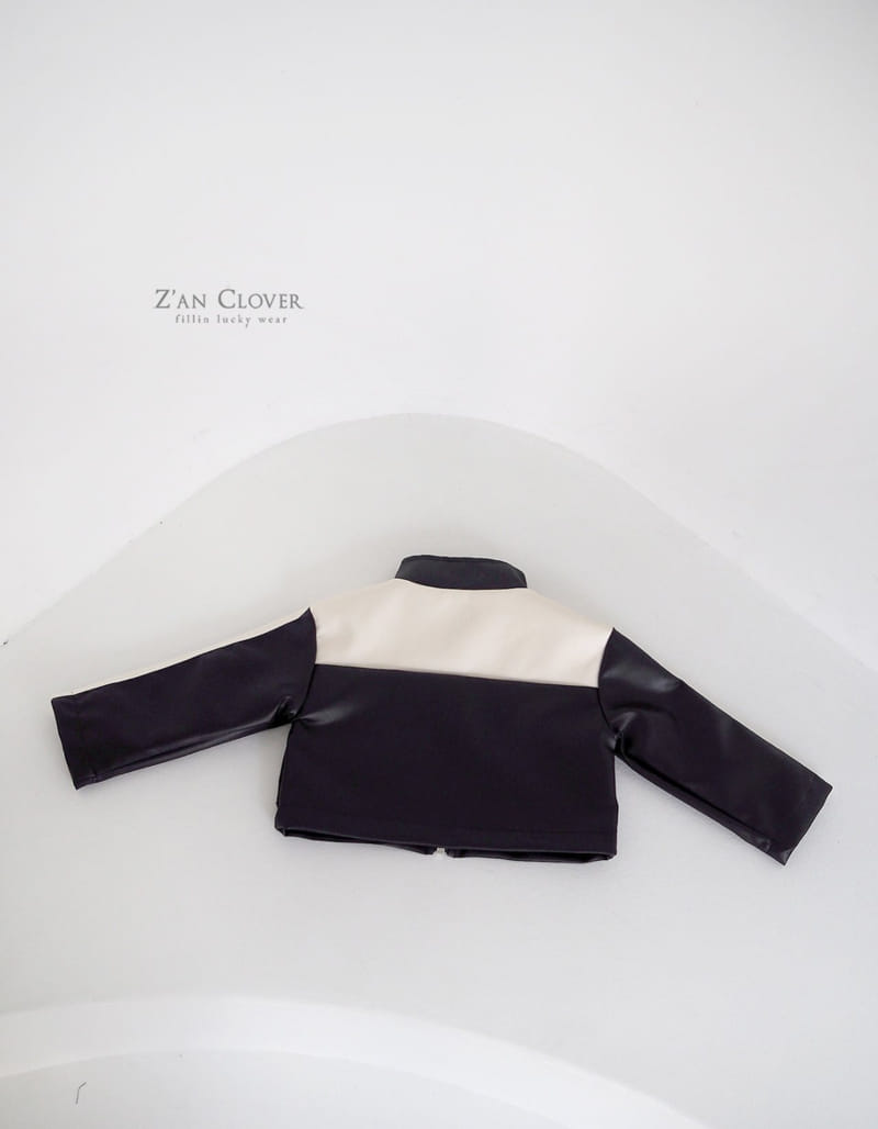 Zan Clover - Korean Children Fashion - #kidsshorts - Leather Bicker Jacket - 8