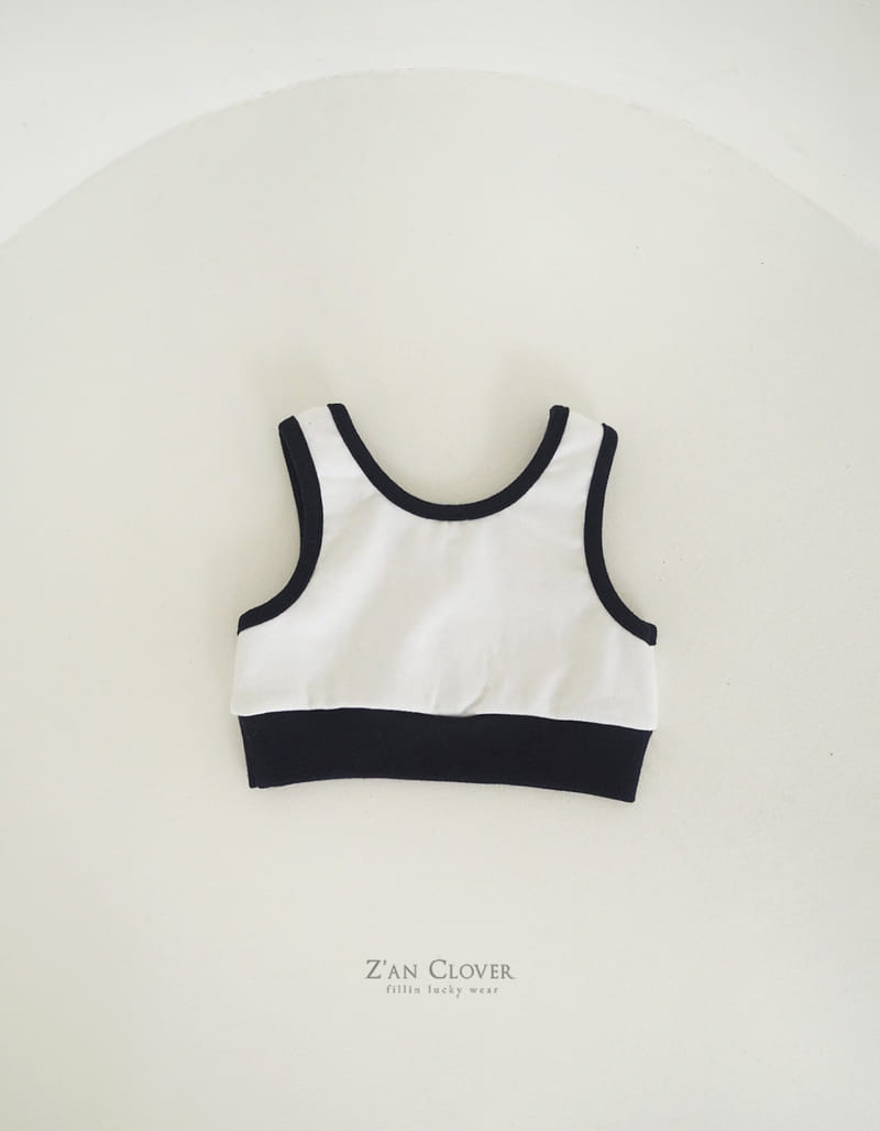 Zan Clover - Korean Children Fashion - #kidsstore - Color Crop Top - 5