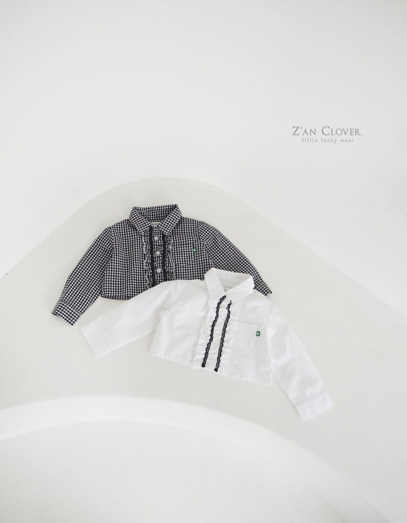 Zan Clover - Korean Children Fashion - #kidzfashiontrend - Two In One Crop Shirt - 2