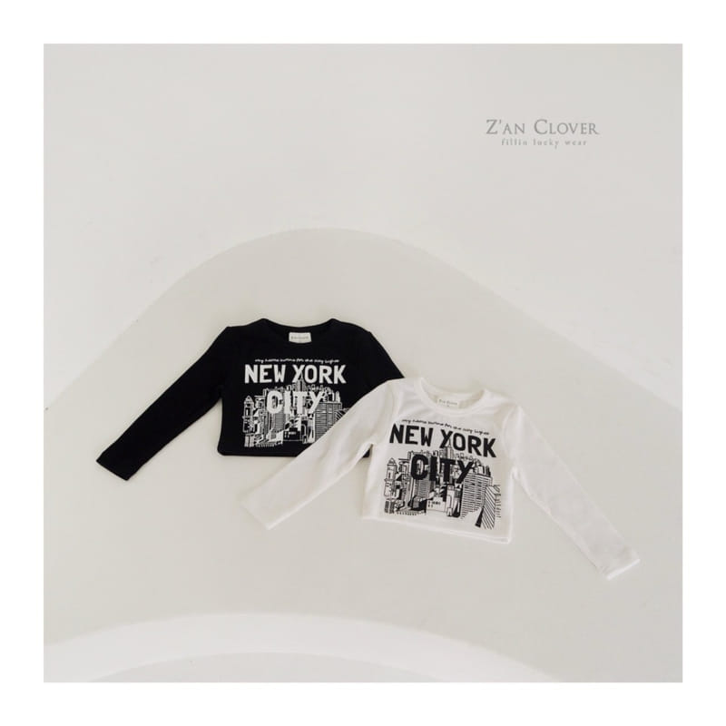 Zan Clover - Korean Children Fashion - #kidzfashiontrend - New York Crop Tee