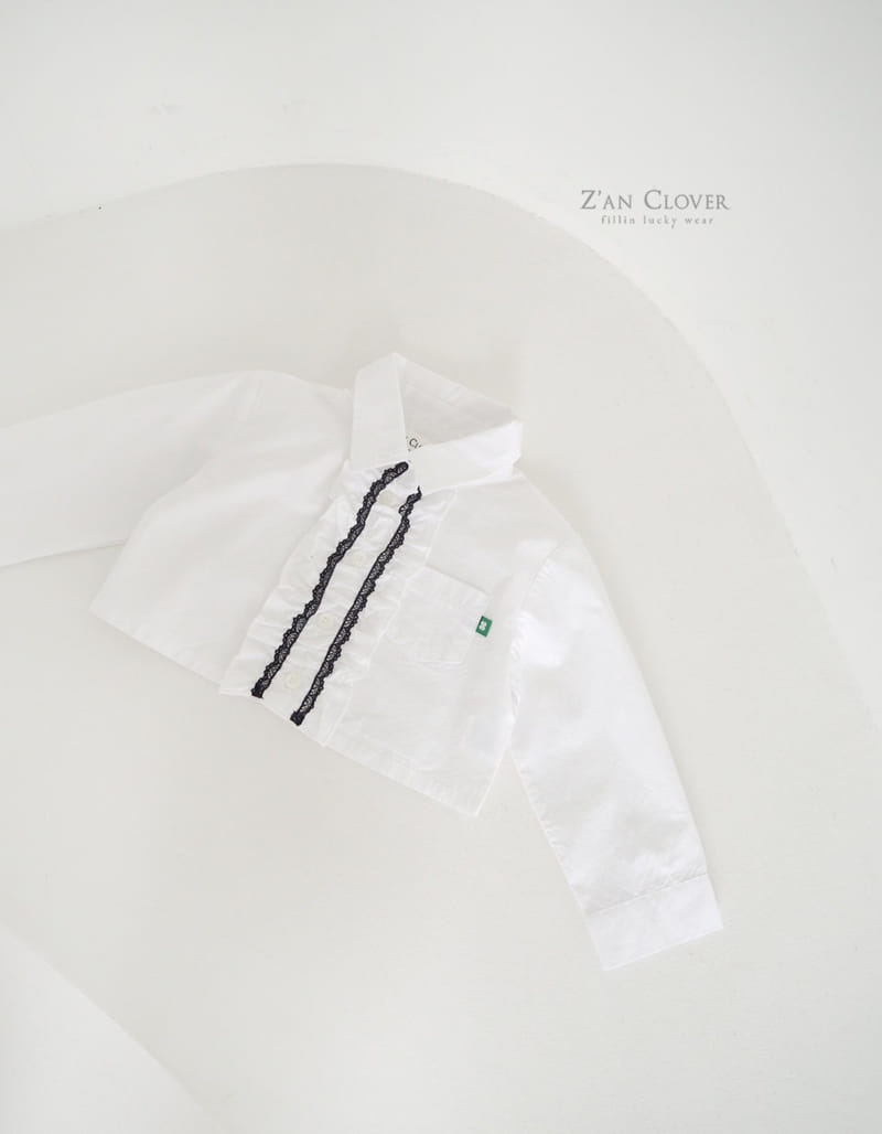 Zan Clover - Korean Children Fashion - #minifashionista - Two In One Crop Shirt - 6