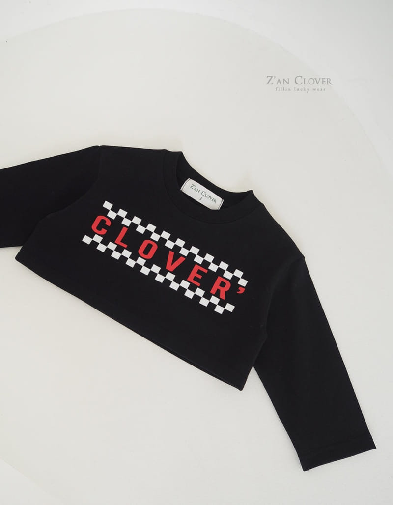 Zan Clover - Korean Children Fashion - #toddlerclothing - Clover Crop Tee - 7