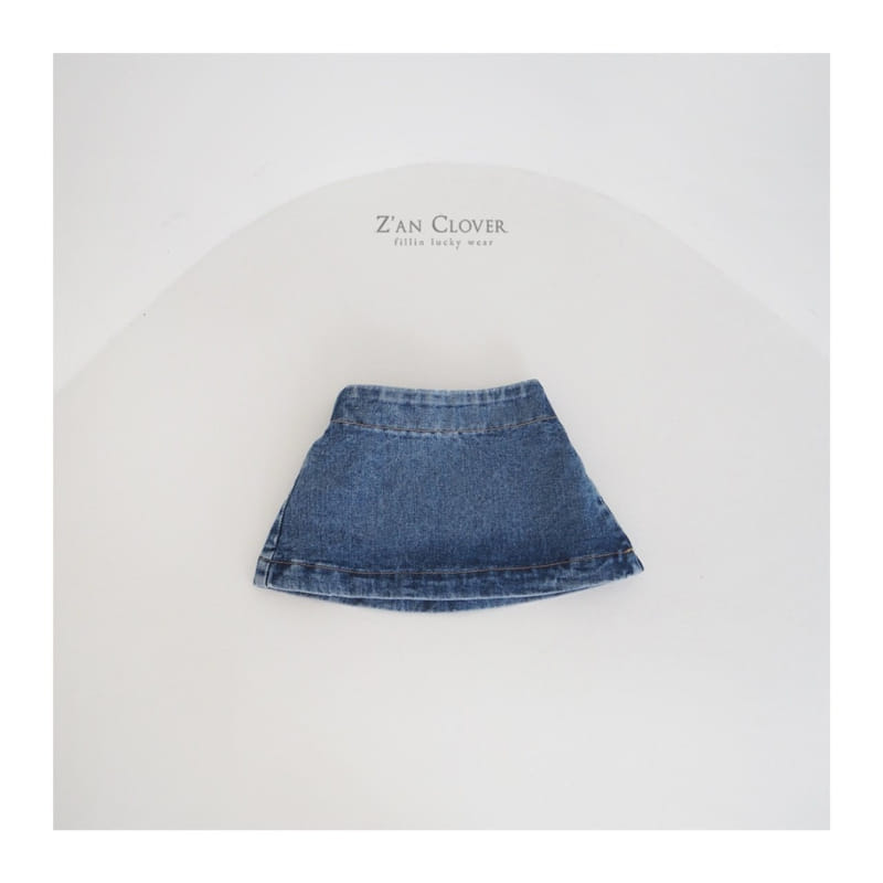 Zan Clover - Korean Children Fashion - #toddlerclothing - Retro Denim Mini Skirt