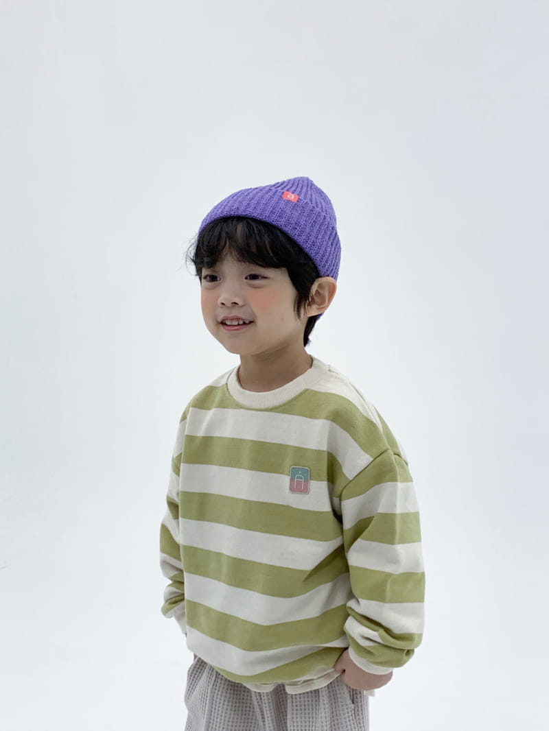 a-Market - Korean Children Fashion - #Kfashion4kids - Big Stripes Sweatshirt - 5