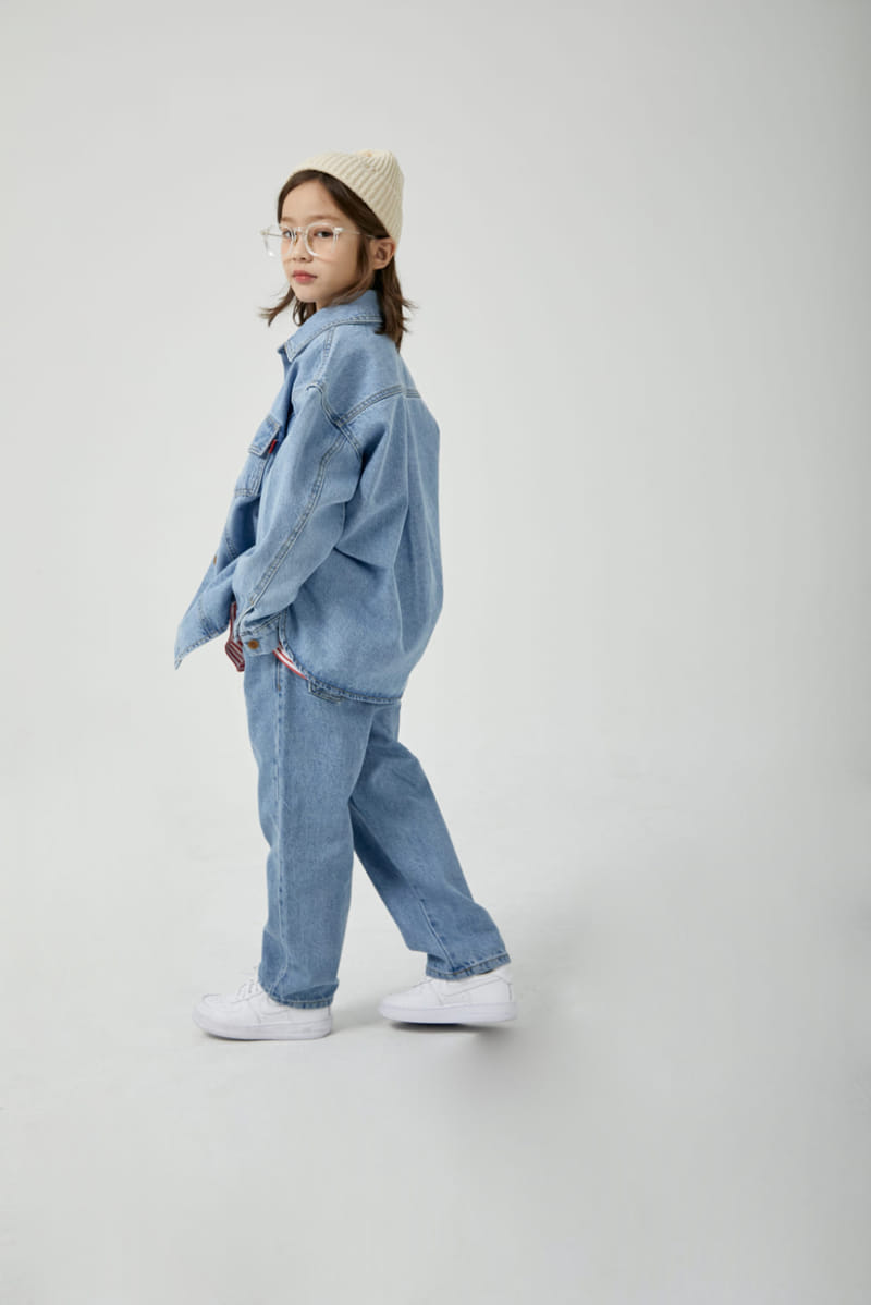 a-Market - Korean Children Fashion - #childofig - Out Denim Shirt - 12